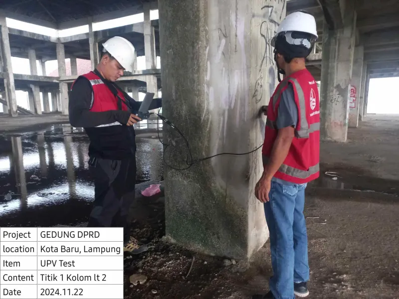 Pengujian Gedung di Lampung